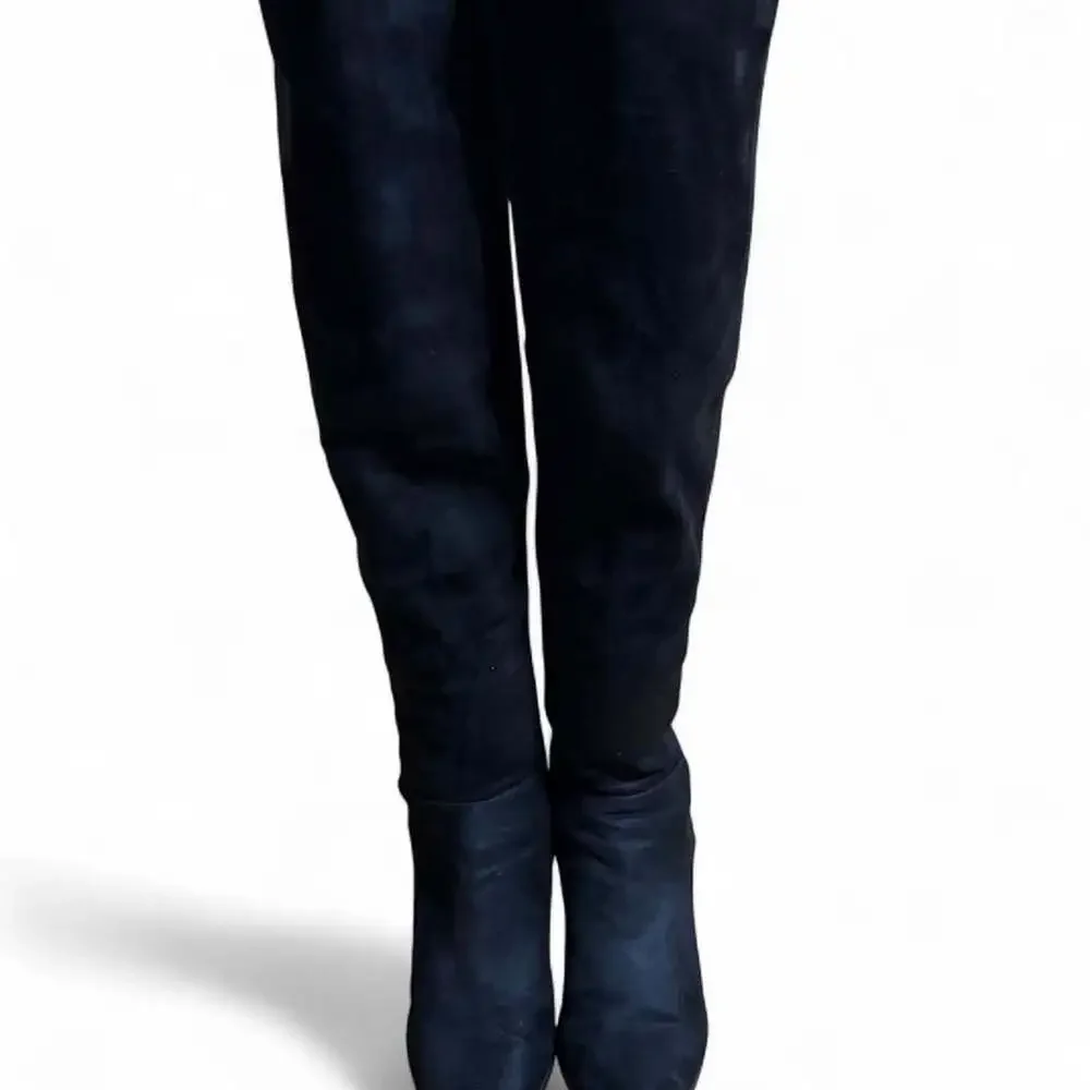 Steve Madden Jolly Black Faux Suede Over-the-Knee Boots